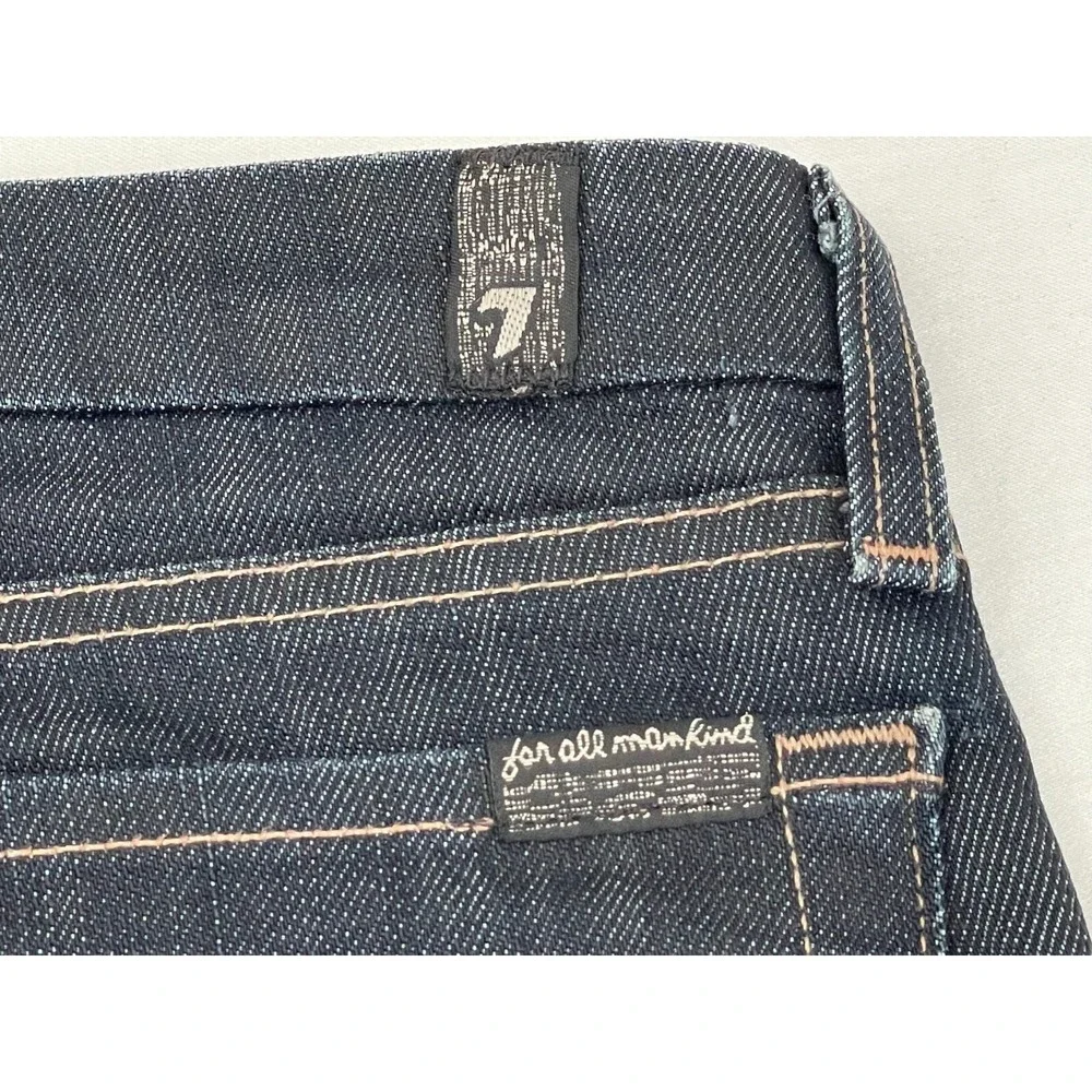 7 Seven For All Mankind Womans 25 Jeans‎ Kate Ankle Dark Wash Stretch USA Made - Picture 9 of 10